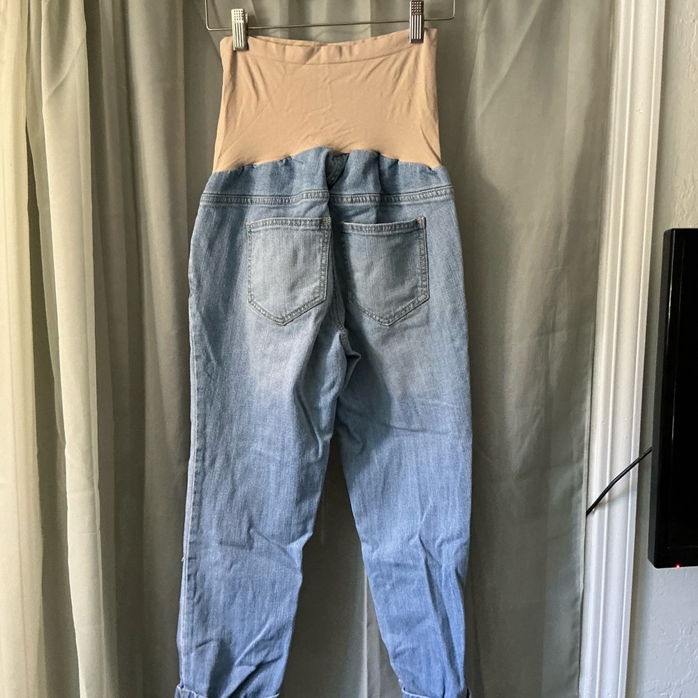 Indigo Blue maternity jeans with Distressed Blue Denim size xs - Picture 5 of 6